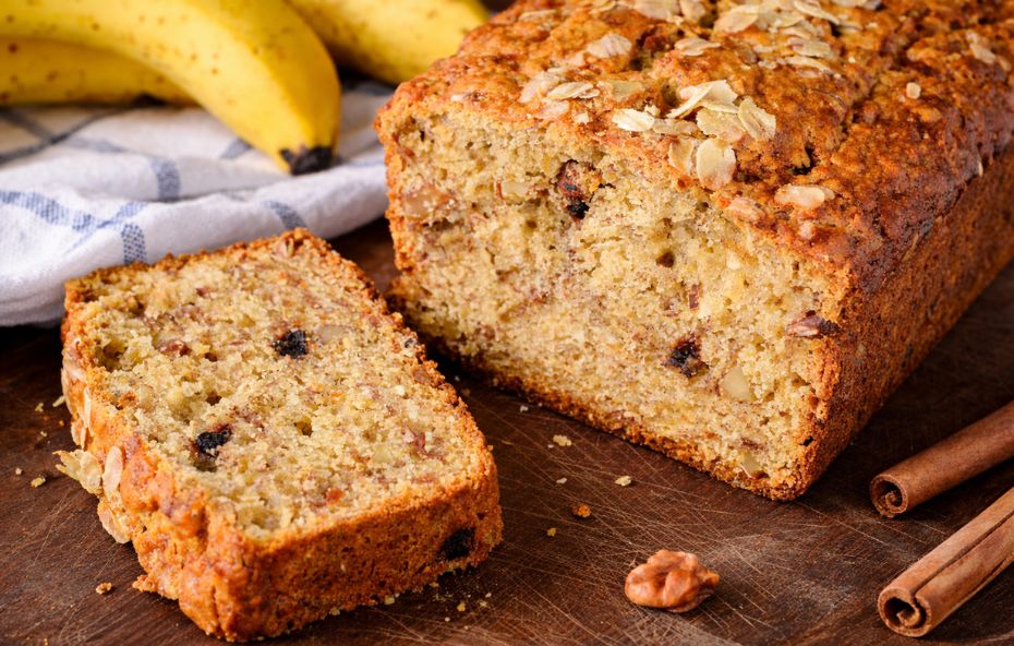 Bolo de Banana com Aveia