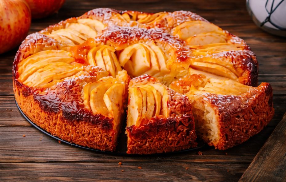 Bolo de Banana e Maçã