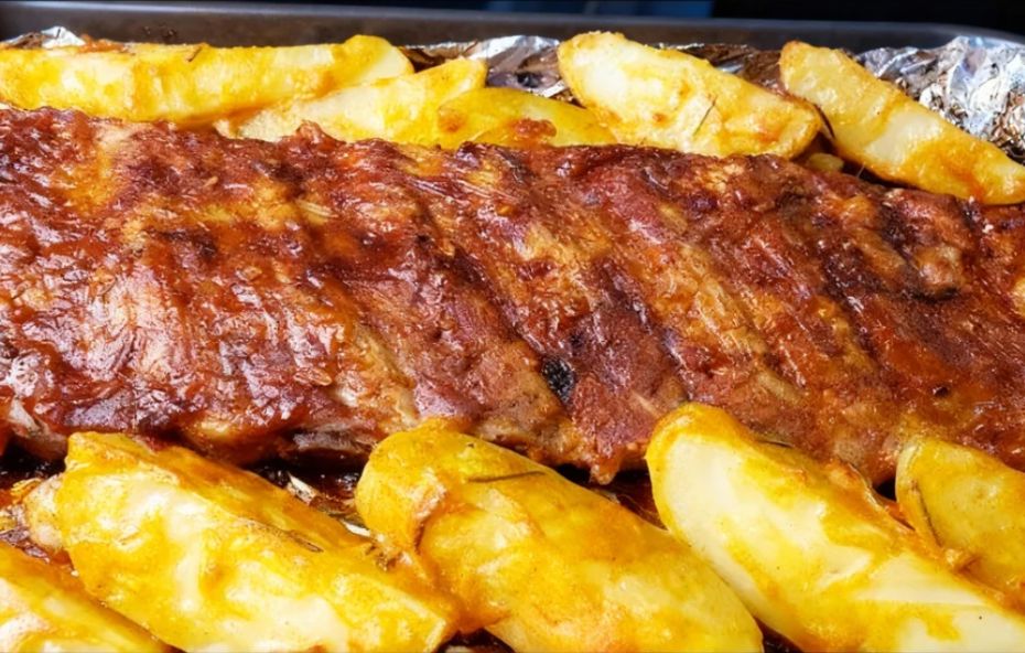 Costela de boi com batatas
