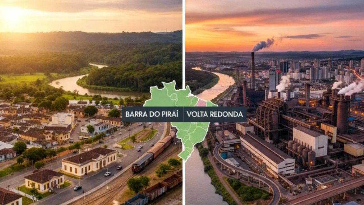 Qual cidade é maior, Barra do Piraí ou Volta Redonda?