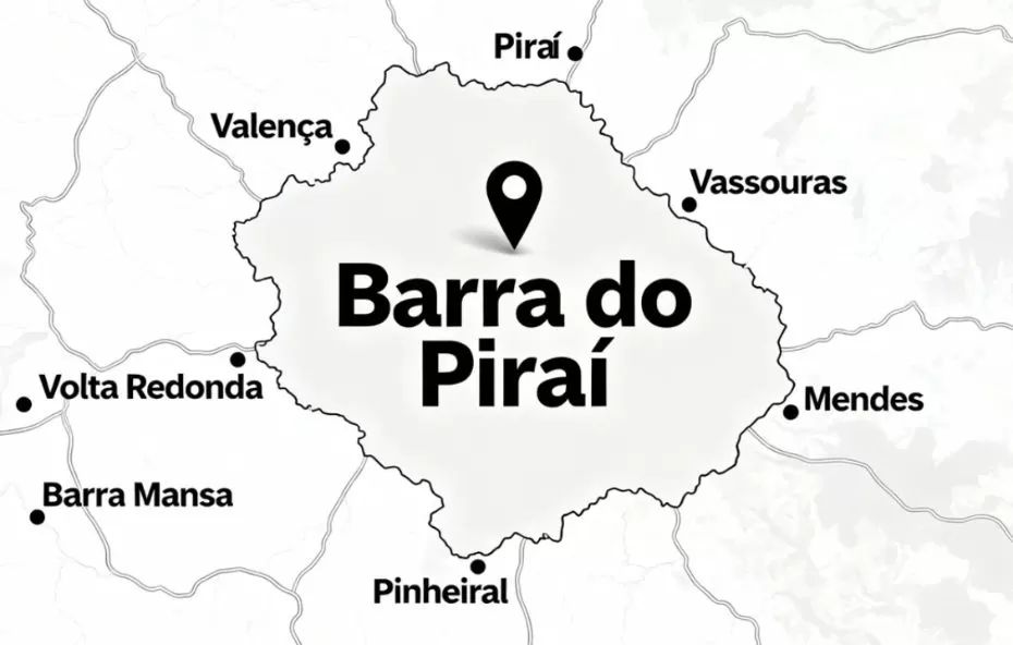 Quais são as cidades vizinha de Barra do Piraí?