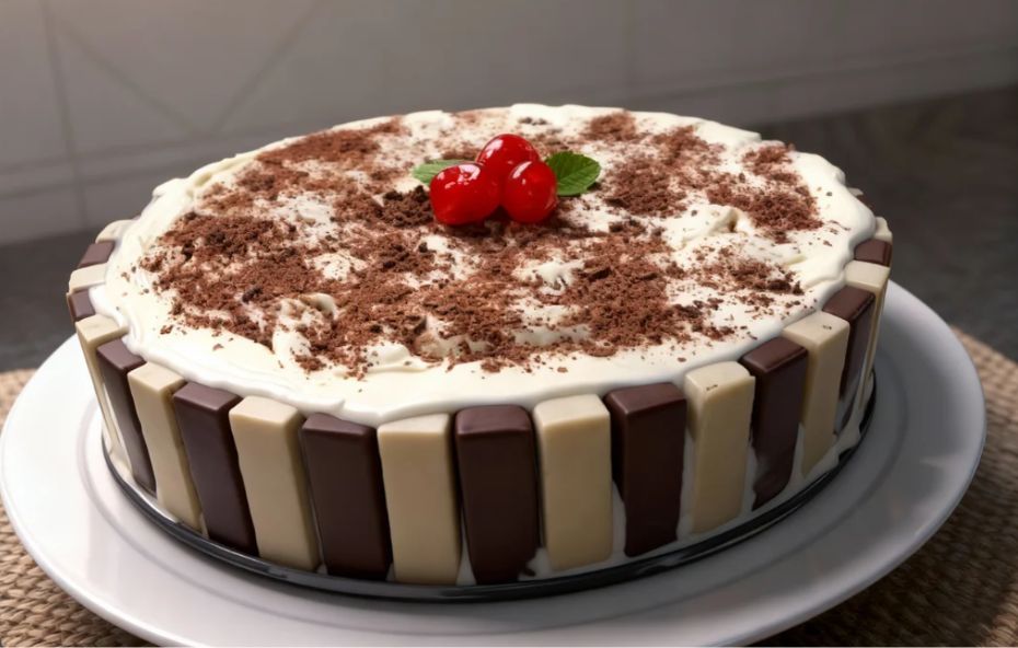 Torta de Bis com Sorvete